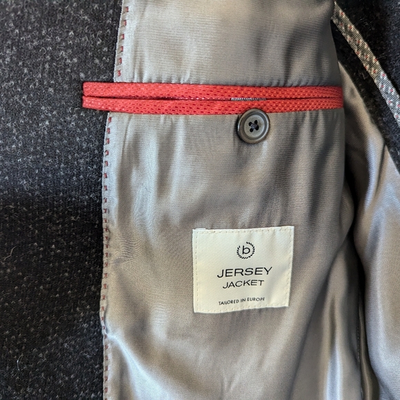 Bugatti Wool Jacket like new 38 R 38R charcoal grey tweed - Picture 6 of 16